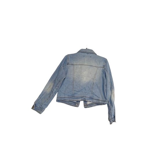 Ci Sono Denim Collection Womens Light Wash Jean Jacket Size L - Picture 5 of 5